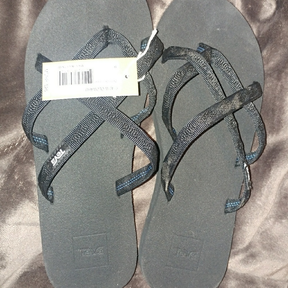 Black strappy teva sandals